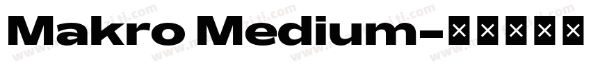 Makro Medium字体转换